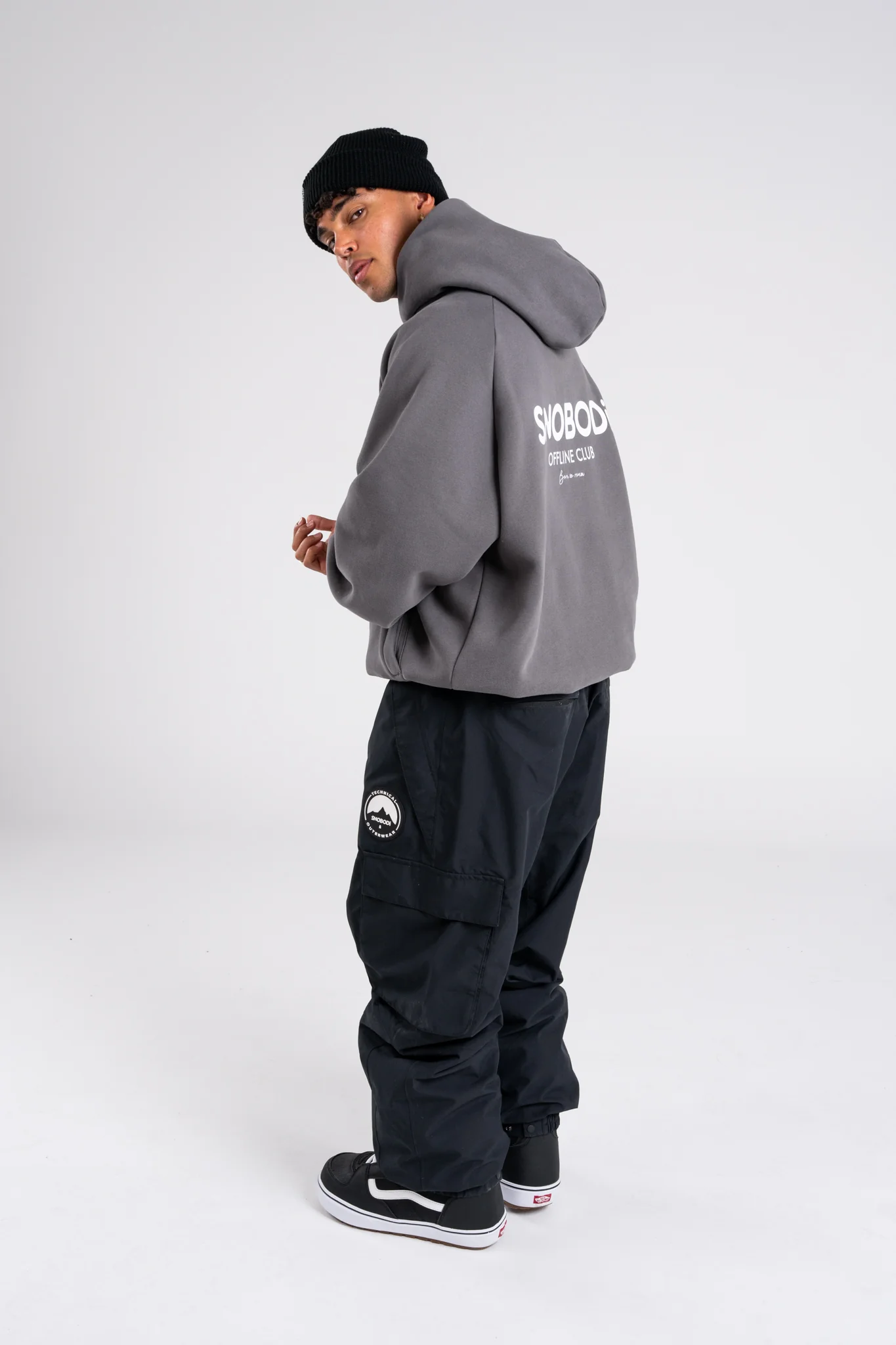 Offline Hoodie - Charcoal - Image 4
